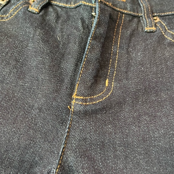 2P LAUREN RALPH LAUREN Womens Blue Zippered Pocketed Straight leg Jeans Petites - Picture 10 of 10